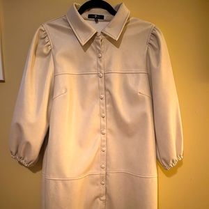 7 For All Mankind faux leather dress